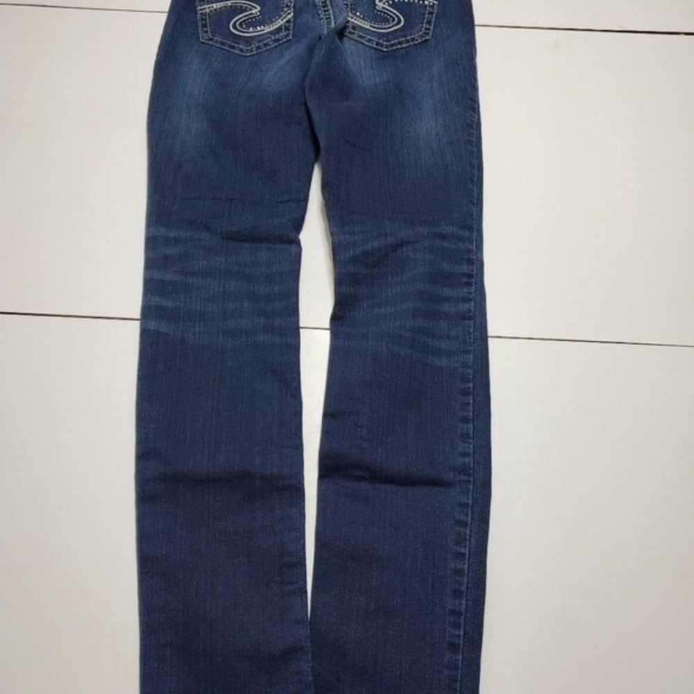 Silver Jeans Co Suki Mid Womens Jeans Size 26 Dark Wash Stretch Curvy Denim - Picture 5 of 11